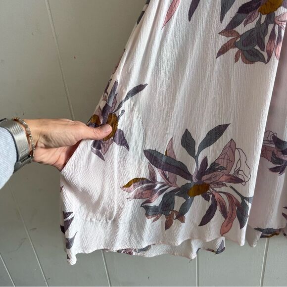 Free People Tree Swing Electric Orchid Floral Oversized Tunic Dress - Picture 16 of 16